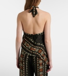 Johanna Ortiz Ancestral printed silk georgette top