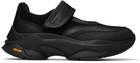 Y's Black Cow Leather Sneakers