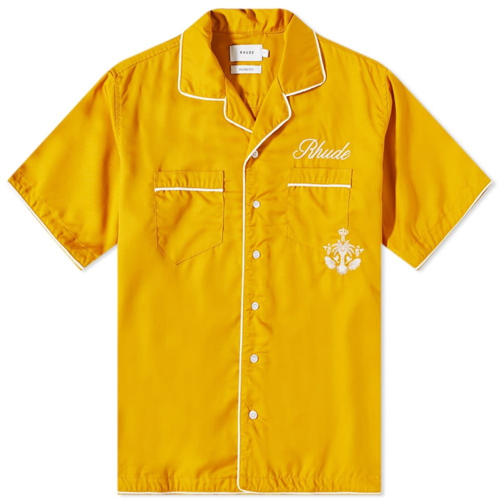 Photo: Rhude Men's Pj Vacation Shirt in Mustard