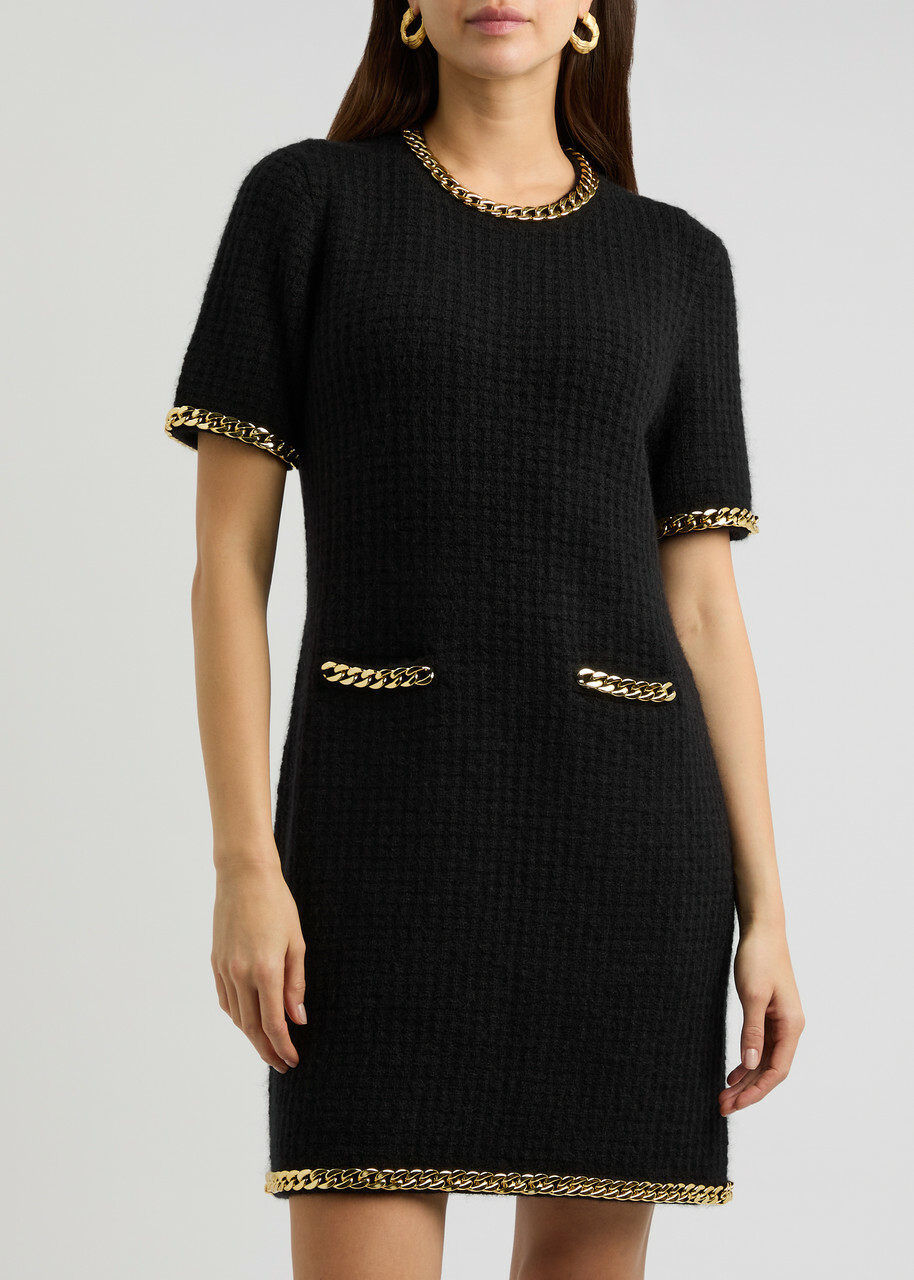 tory burch black dress Tory Burch Dress Womens 8 Black Silk Short Sleeve Embroidered Blouson Short