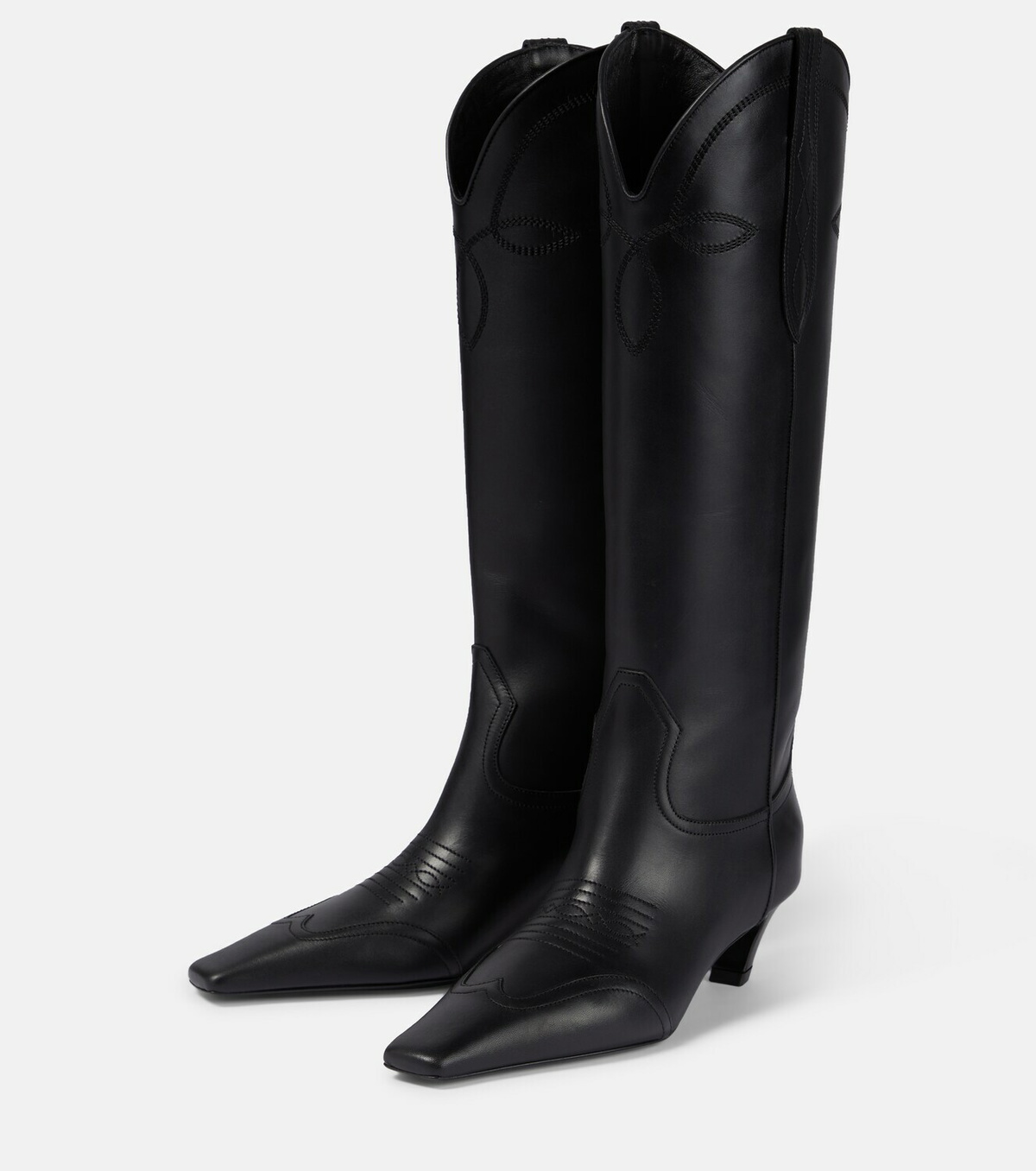 Khaite Dallas 45 leather knee-high boots