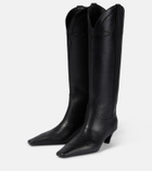Khaite Dallas 45 leather knee-high boots