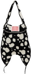 Charles Jeffrey Loverboy Black & White Mini Knitted Bag