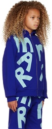 Marni Kids Blue Logo Hoodie