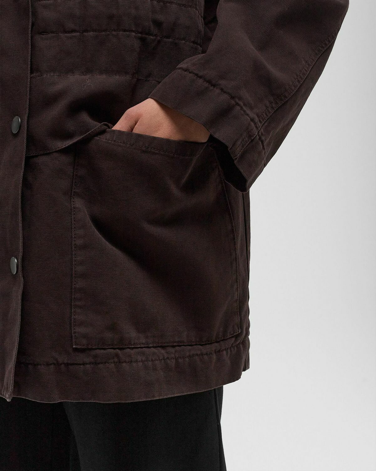 ROTATE Birger Christensen Heavy Woven Jacket Brown Womens Parka