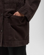 ROTATE Birger Christensen Heavy Woven Jacket Brown Womens Parka