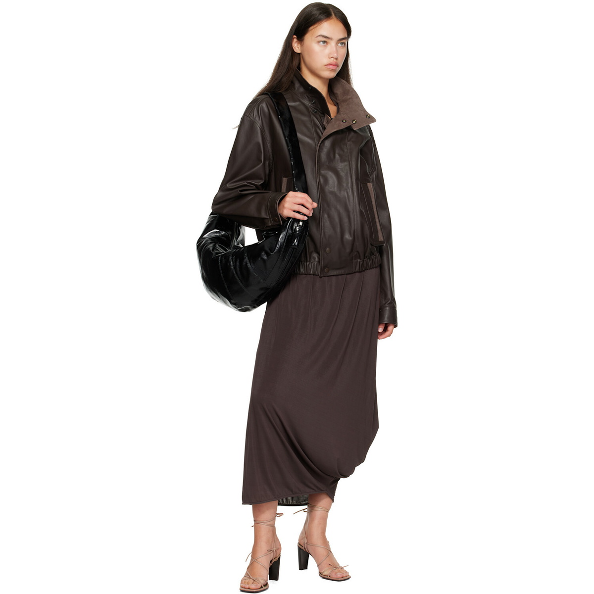 LEMAIRE Black Large Croissant Bag