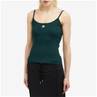 Courreges Women's Courrèges Reedition Knit Tank Top in Green