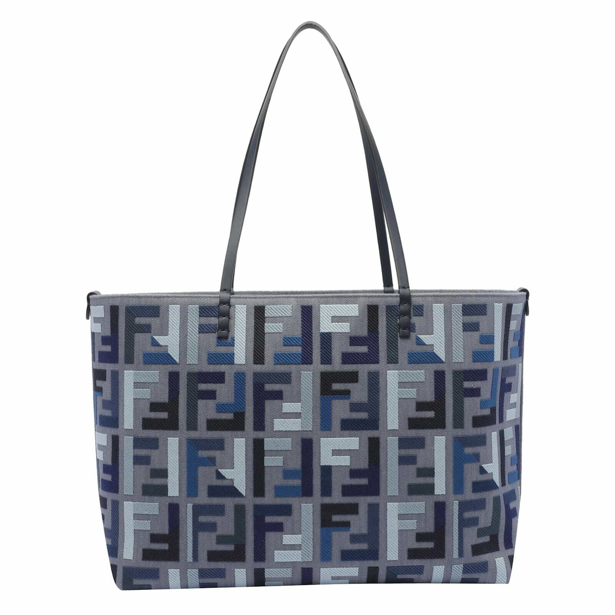 Fendi Women Embroidered Jacquard Large Roll Shopping Bag