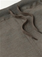 Remi Relief - Wide-Leg Cotton-Blend Jersey Sweatpants - Brown