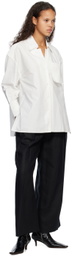 Subtle Le Nguyen White Crinkled Shirt