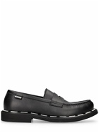MOSCHINO - Logo Faux Leather Loafers