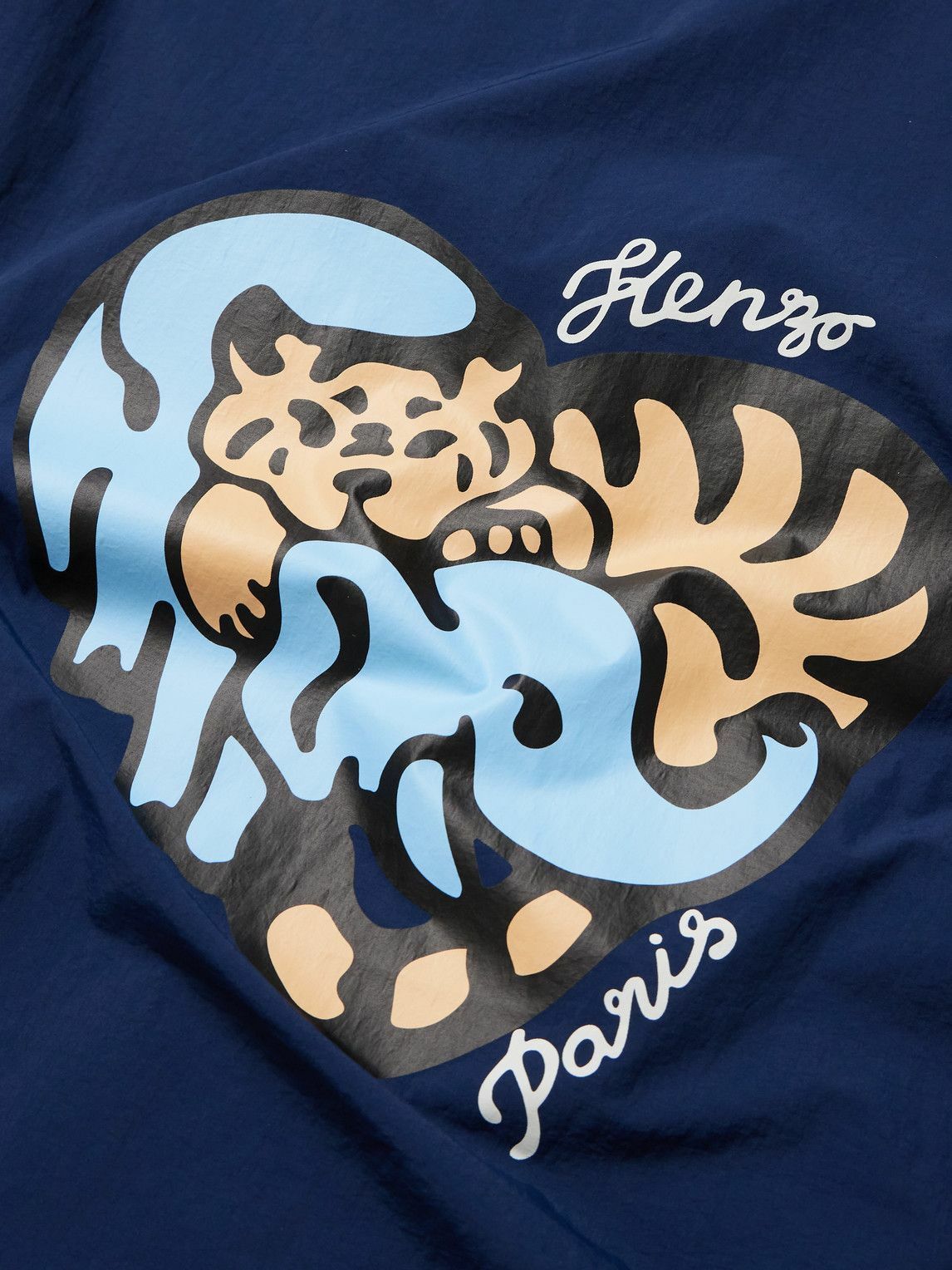 KENZO - Logo-Print Nylon Jacket - Blue Kenzo