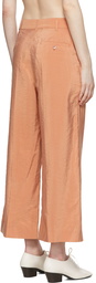 LEMAIRE Orange Silk Trousers