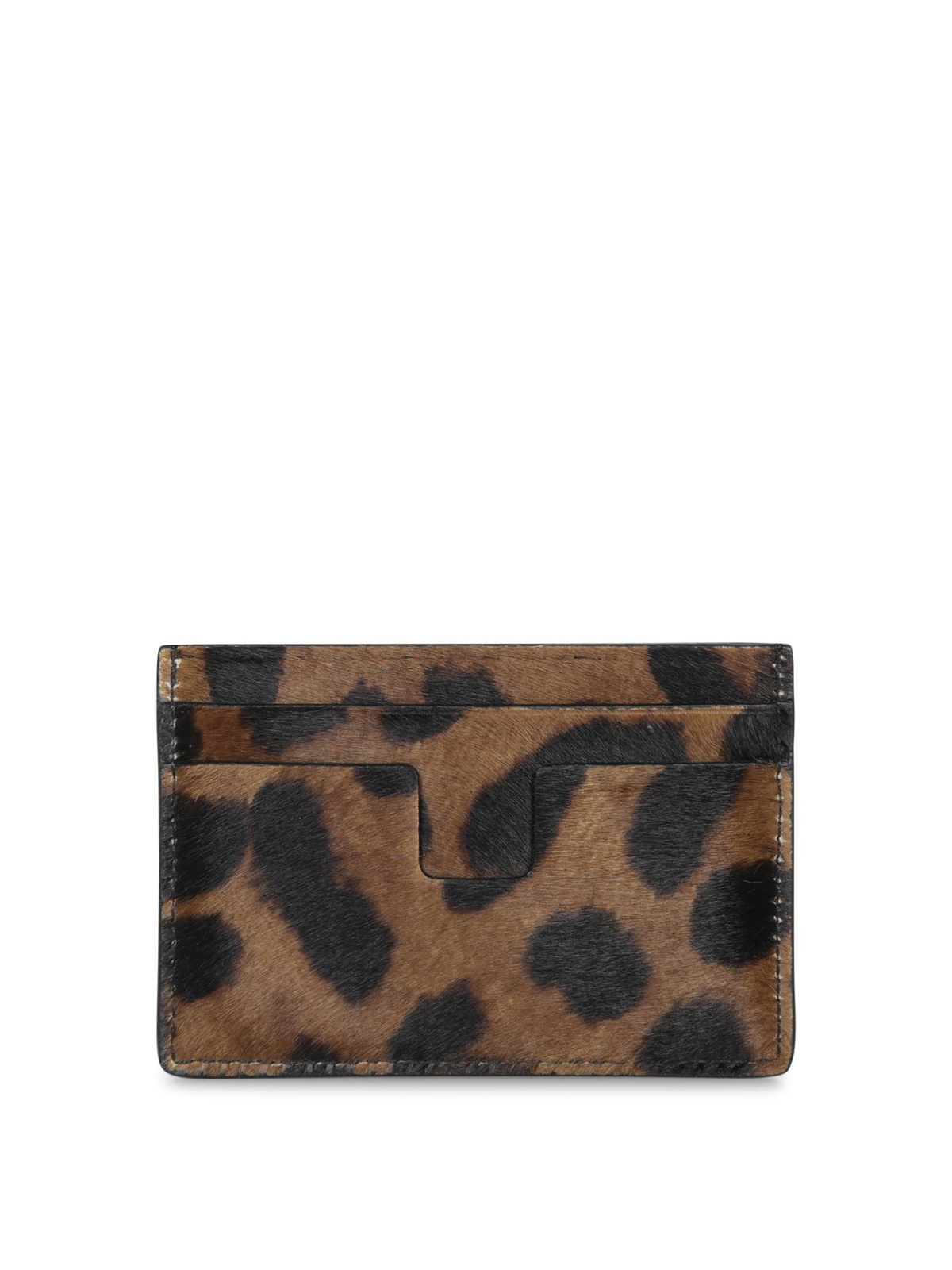 トムフォード Tom Ford Leopard Wallet On Strap Tom Ford Leo Calf Card Holder TOM FORD