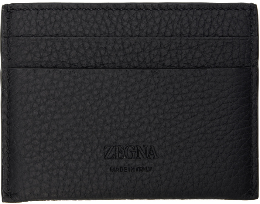 ZEGNA Black Simple Card Holder