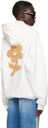 Marni White Wordsearch Flower Print Hoodie