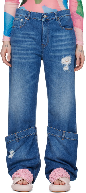 Photo: JW Anderson SSENSE Exclusive Blue Bucket Jeans