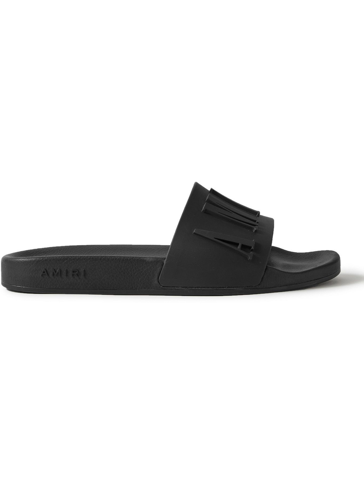 AMIRI - Logo-Embossed Rubber Slides - Black Amiri