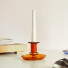 HAY Flare Candle Holder in Amber