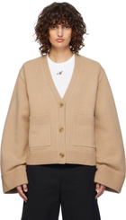 Axel Arigato Beige Memory Relaxed Cardigan