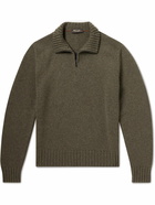 Loro Piana - Cashmere Half-Zip Sweater - Green