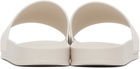 Palm Angels Beige Logo Pool Slides