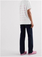 Jacquemus - Vague Logo-Print Cotton-Jersey T-Shirt - White