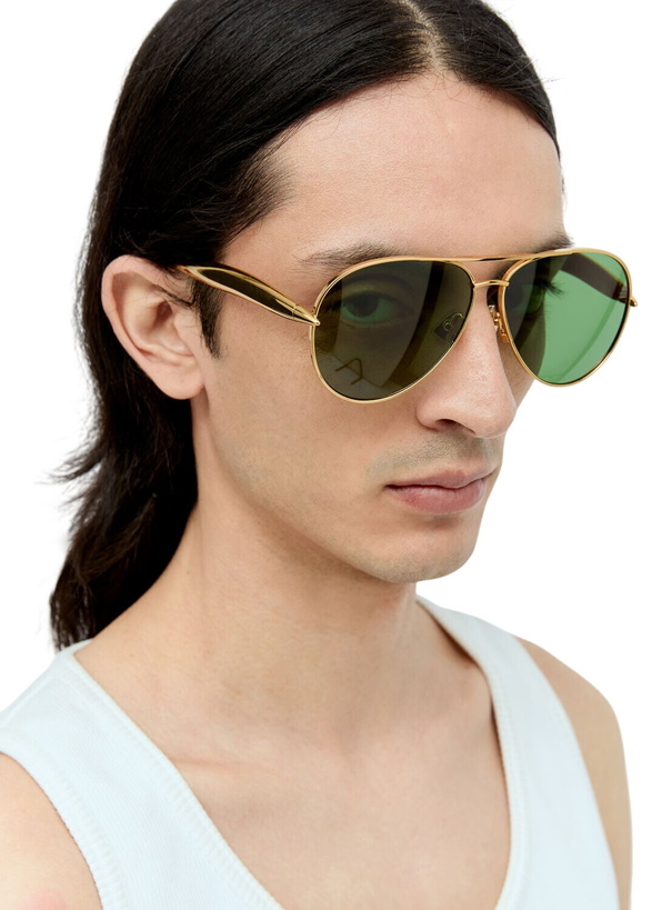 Photo: Bottega Veneta Sardine Aviator Sunglasses