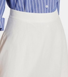 Ralph Lauren Collection Erica linen midi skirt
