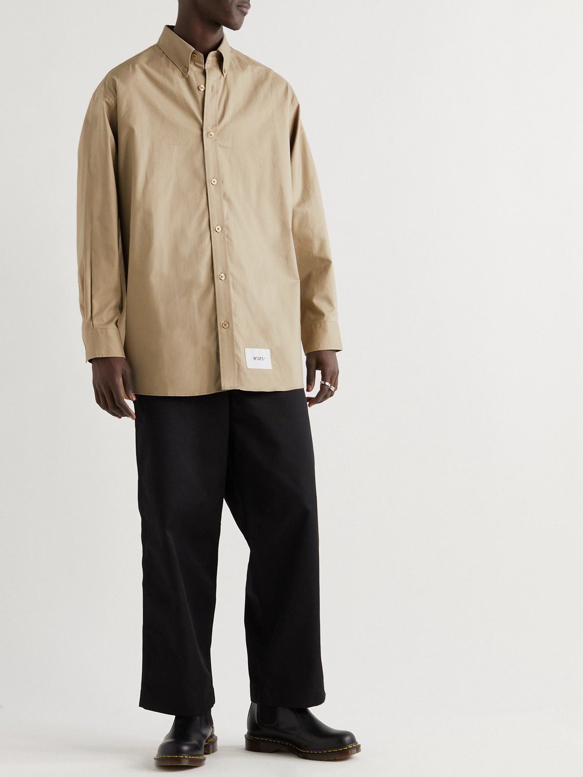 WTAPS - Button-Down Collar Cotton-Twill Shirt - Neutrals WTAPS