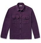 Très Bien - Cotton-Moleskin Overshirt - Men - Purple