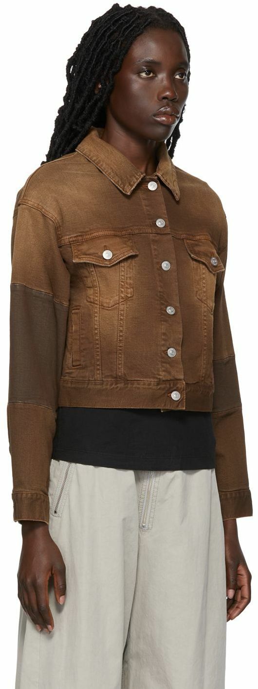 Taupe best sale denim jacket