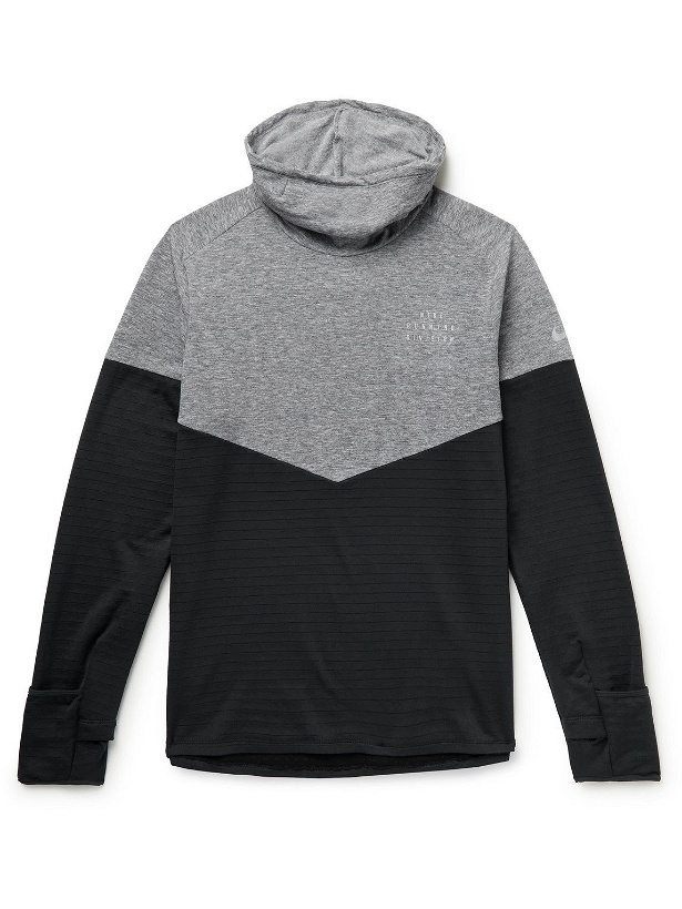 Photo: Nike Running - Run Division Sphere Element Stretch-Jersey and Therma-FIT Hoodie - Black