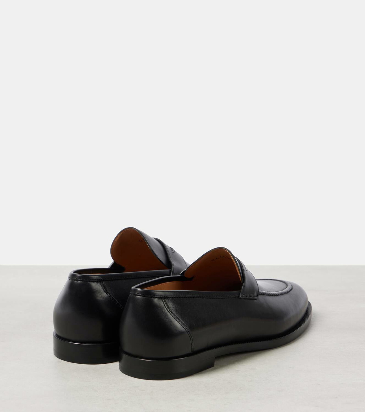 Loro Piana Sergio leather loafers