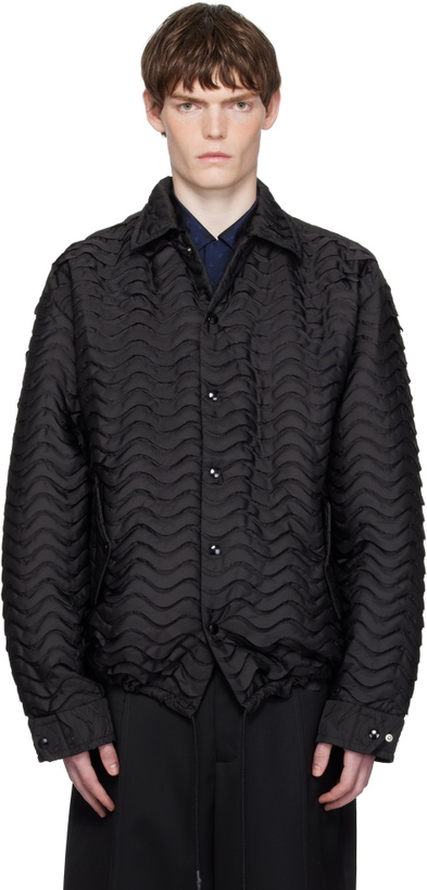 Photo: Toga Virilis Black Wave Quilting Jacket