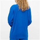 Pangaia Long Sleeve Organic Cotton T-Shirt in Cobalt Blue