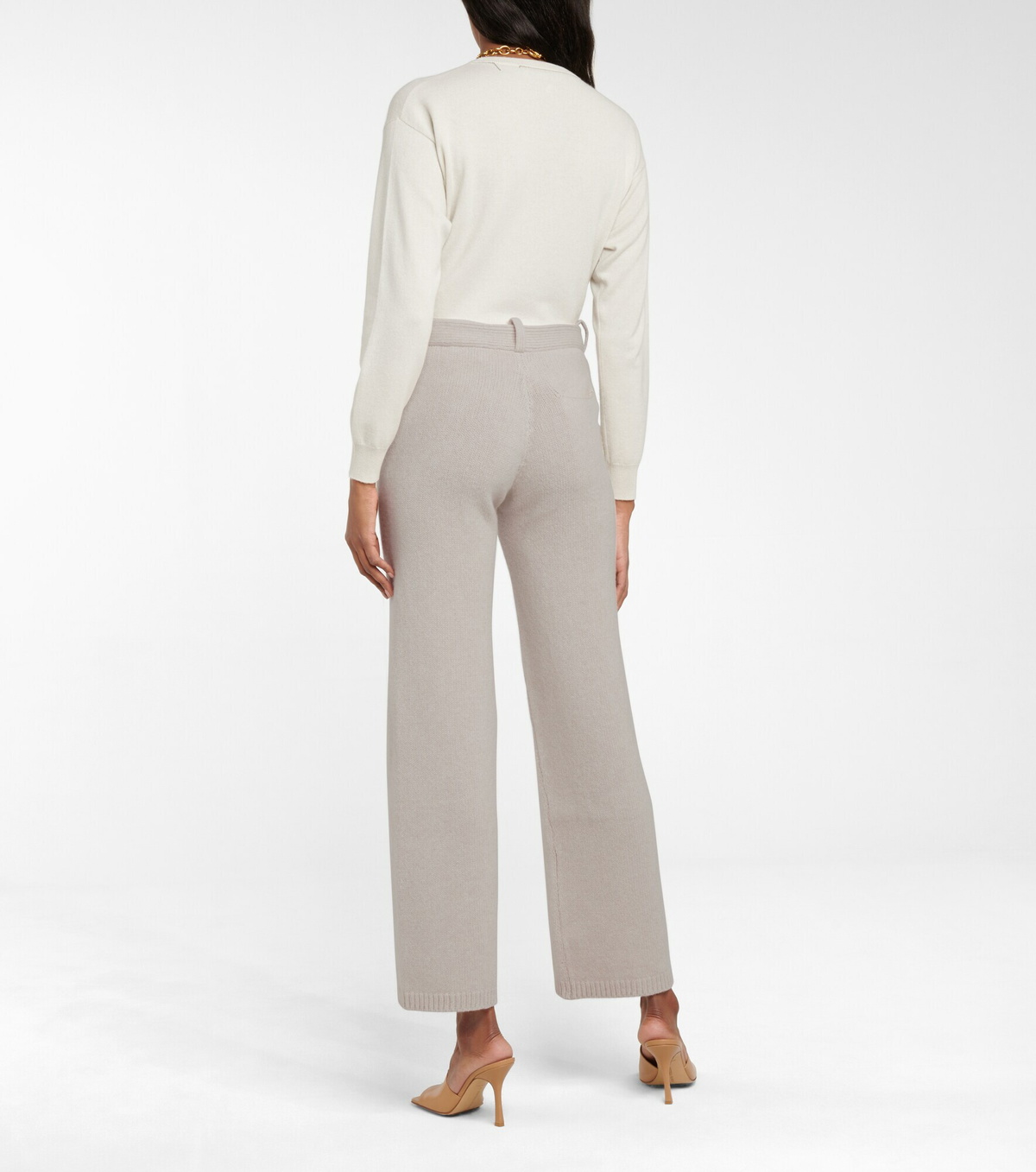 Deveaux New York - Pearl wool and cashmere pants