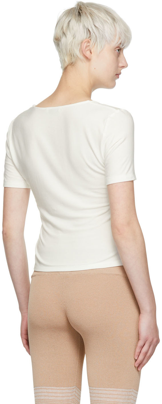 determ; White Rayon T-Shirt