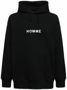 COMME DES GARÇONS HOMME Printed Logo Cotton Hoodie