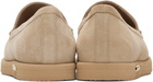 Max Mara Beige Soft Moc Loafers