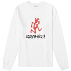 Gramicci Men's Long Sleeve Logo T-Shirt in White