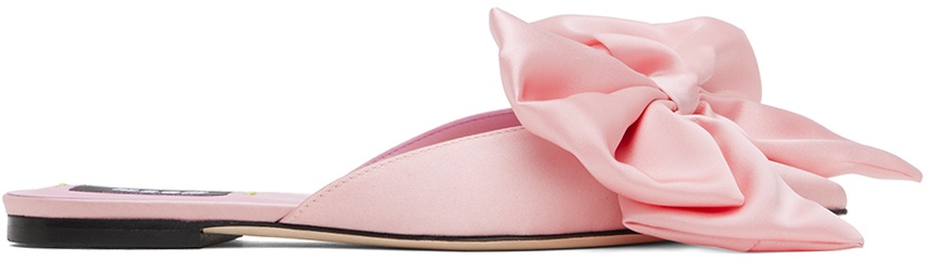 MSGM Pink Bow Sandals MSGM