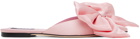 MSGM Pink Bow Sandals