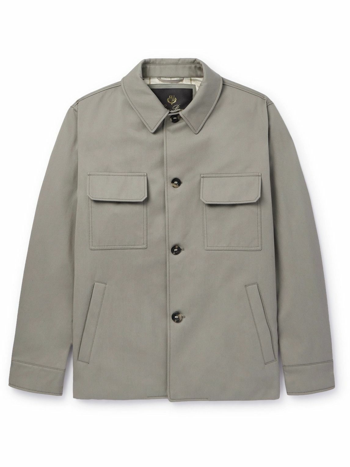 Photo: Loro Piana - Cotton and Linen-Blend Twill Shirt Jacket - Neutrals