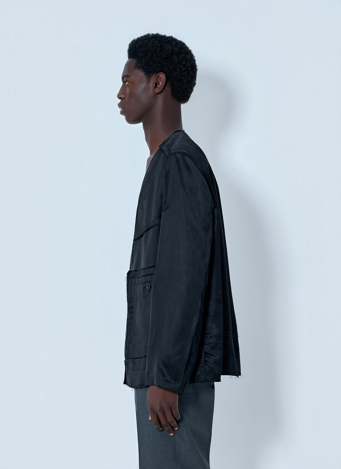 Maison Margiela Buttoned Jacket with Patch Pockets