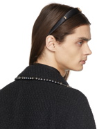 Dolce & Gabbana Black Satin Logo Headband