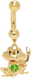 Safsafu Gold Frog It Earring