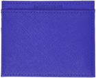 Emporio Armani Blue Embossed Card Holder
