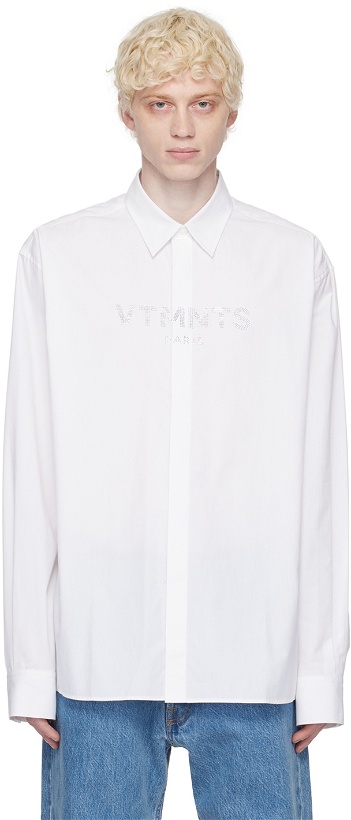 Photo: VTMNTS White Crystal-Cut Shirt